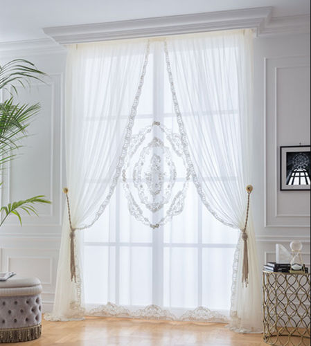 Blumenmotive-Gardine - MISS MODEL 30  - Chicca Orlando srl - transparent / bestickt / für Privatgebrauch
