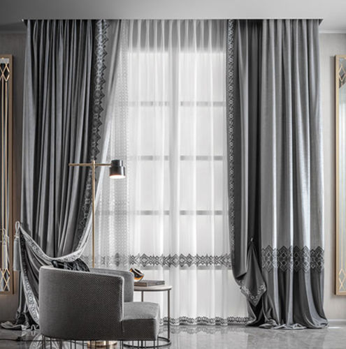 Vorhang mit geometrischen Motiven - ALLURE 71  - Chicca Orlando srl - Samt