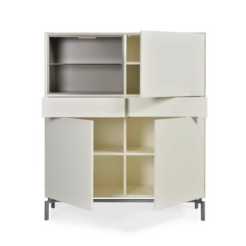 Modernes Sideboard - HERA - De-code, Lattas Nik. Spyridon - Holz / mit Regal / mit Schubladen