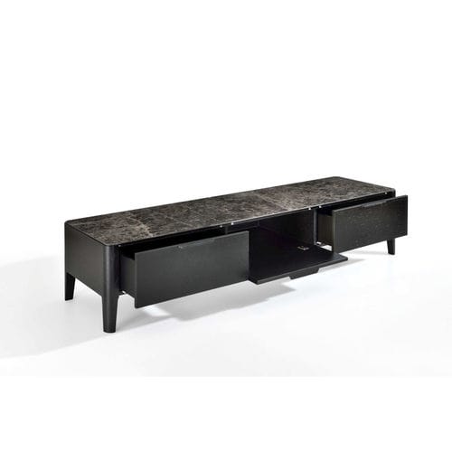 Modernes Fernsehmöbel - ALBA - De-code, Lattas Nik. Spyridon - handgefertigt / Holz / Marmor