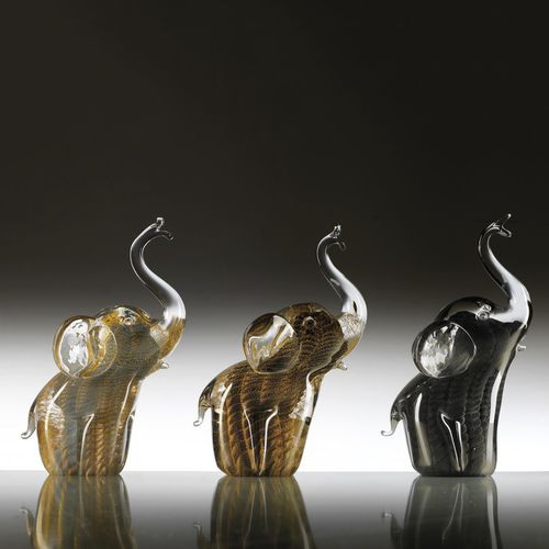 Kristallskulptur - PLUMED ELEPHANT - Duccio di Segna srl - für Gewerbegebrauch