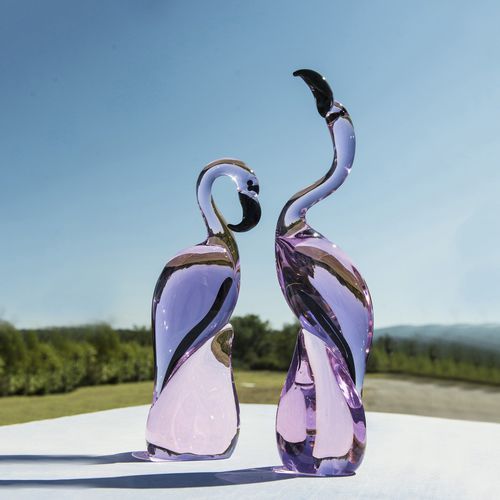 Kristallskulptur - FLAMINGO  - Duccio di Segna srl - für Gewerbegebrauch