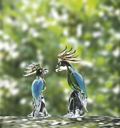 Kristallskulptur - PARROTS  - Duccio di Segna srl - für Gewerbegebrauch