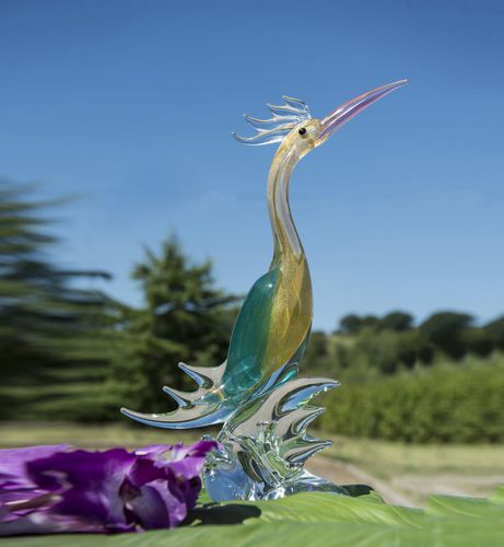 Kristallskulptur - PARADISE BIRD - Duccio di Segna srl - für Gewerbegebrauch