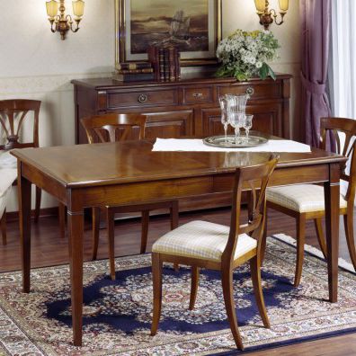 Directoire-Stil-Esstisch - CF010 - Ebanart srl - Nussbaum / rechteckig / ausziehbar