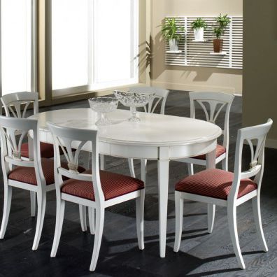 Klassischer Tisch - 6780A - Ebanart srl - Kirschbaum / rund / oval