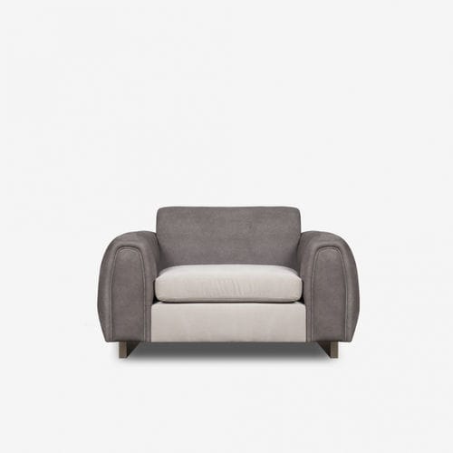 Moderner Sessel - ECHO - Estetik Decor - Stoff / Leder / mit abnehmbarem Kissen
