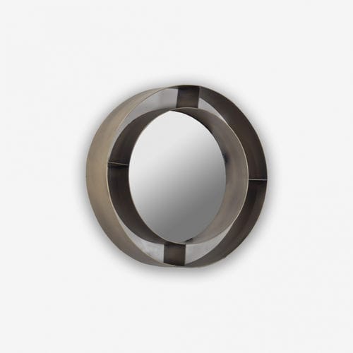 Wandmontierter Spiegel - ISIS - Estetik Decor - modern / rund / Metall