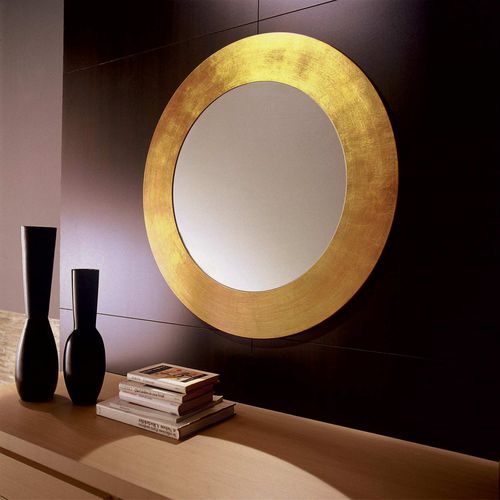 Wandmontierter Spiegel - VANITY - Formenti Arredamenti di Giorgio Formenti & C.snc - modern / rund / gold