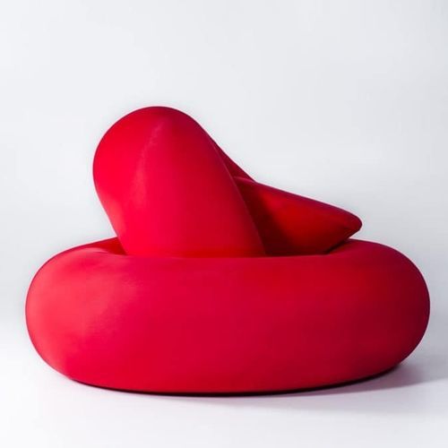 Sitzsack / originelles Design - NODONE - Gugliermetto Experience - Stoff / Polyurethan / mit abziehbarem Bezug
