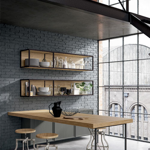 Wandmontiertes Regal - ETICA - Home srl - modern / Holz / für Küchen