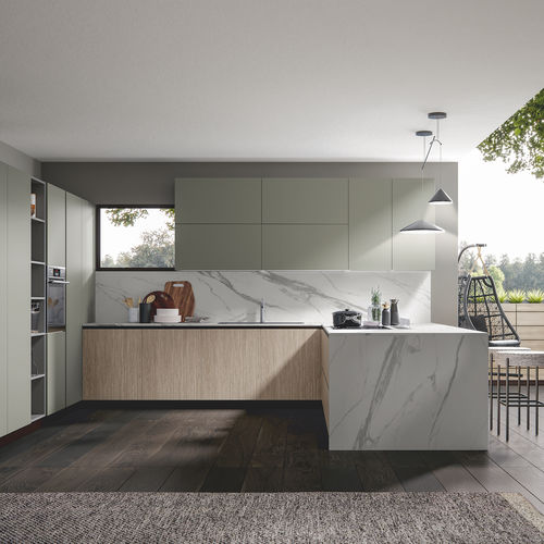 Moderne Küche - PALÙ  - Home srl - MDF / PVC / Kochinsel
