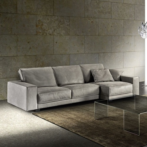 Modernes Sofa - TUXEDO - Lof's - Interior - - Leder / schrägstellbar