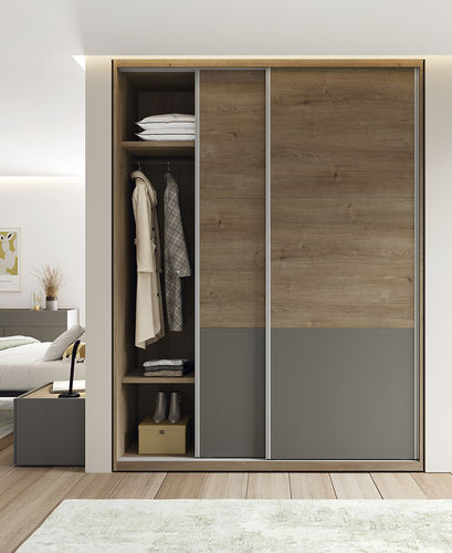 Modul-Kleiderschrank - Drei  - Mobenia - modern / Laminat / mit Schiebetür