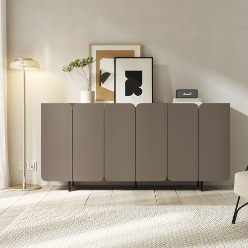 Modernes Sideboard - Tulip - Mobenia - lackiertes MDF / melaminbeschichtet / mit Schwingtür