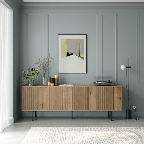 Modernes Sideboard - Jazz - Mobenia - lackiertes MDF / Keramik / melaminbeschichtet