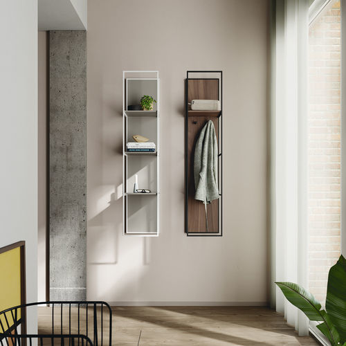 Wandmontiertes Regal - Pin - Mobenia - modern / lackiertes MDF / Metall