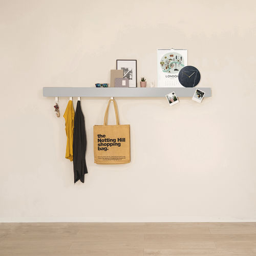 Wandmontiertes Regal - Netic - Mobenia - modern / lackiertes Metall / Contract