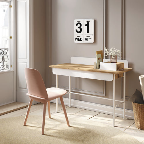 Bodenstehender Schreibtisch - Set - Mobenia - modern / lackiertes MDF / melaminbeschichtet