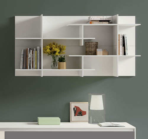 Wandmontiertes Regal - Mobenia - Modul / modern / lackiertes MDF
