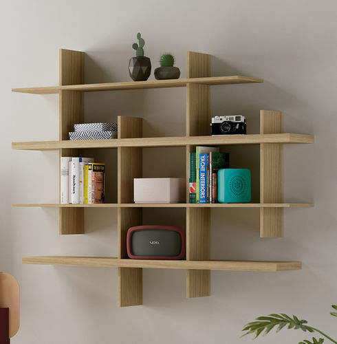 Wandmontiertes Regal - Manlio - Mobenia - modern / lackiertes MDF / melaminbeschichtet