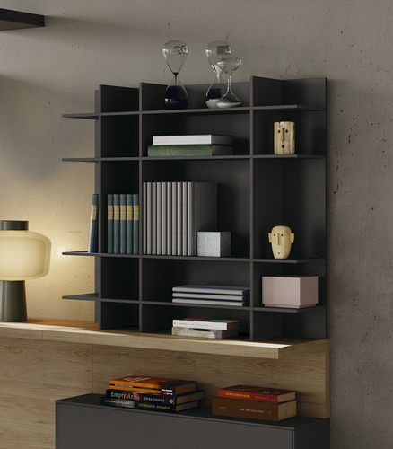 Wandmontiertes Regal - Mondrian - Mobenia - modern / lackiertes MDF / melaminbeschichtet