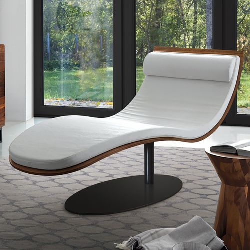 Moderne Liege - BALZO - Oliver B. Group srl - Leder / Metall / weiß