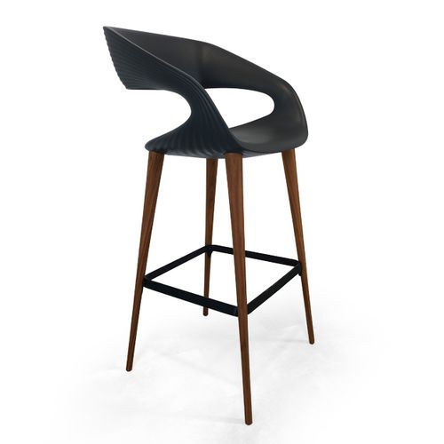 Moderner Barstuhl - SHAPE - Oliver B. Group srl - für den Innenraum / Polyurethan / Gestell aus Esche