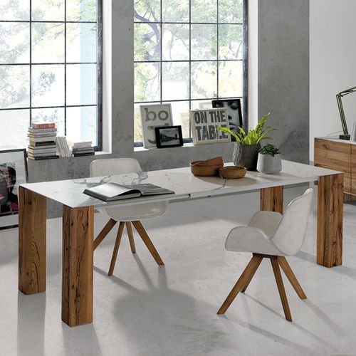 Moderner Esstisch - THIN WILD - Oliver B. Group srl - Eiche / Keramik / rechteckig