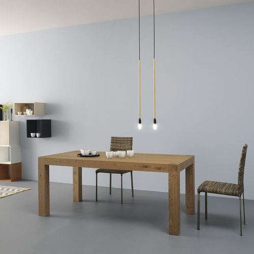 Moderner Tisch - TOLA - Point srl - Eiche / Metall / rechteckig