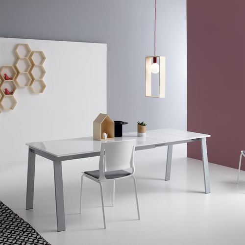 Moderner Tisch - DELTA - Point srl - Metall / Gestell aus Metall / rechteckig