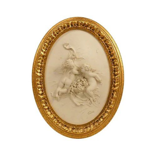 Gemälde - Cherubs with grapes - Porcellane Principe snc