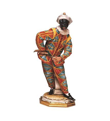 Porzellan-Skulptur - Harlequin - Porcellane Principe snc