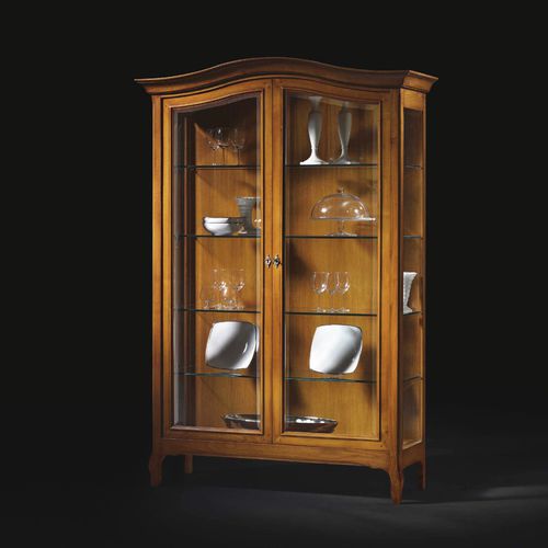 Klassische Vitrine - CVC019 - Prestige srl unipersonale - Eiche / Kirschbaum
