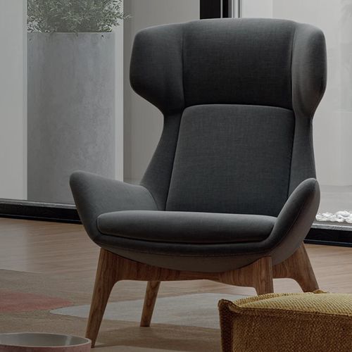 Moderner Sessel - CIAPARATT - S.m.c. Italia srl - Schaumstoff / Stoff / Holz