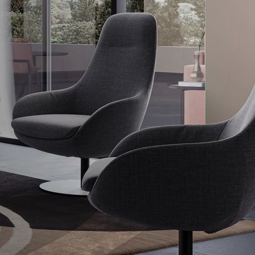 Moderner Sessel - BALOSS - S.m.c. Italia srl - Stoff / Metall / mit abnehmbarem Bezug