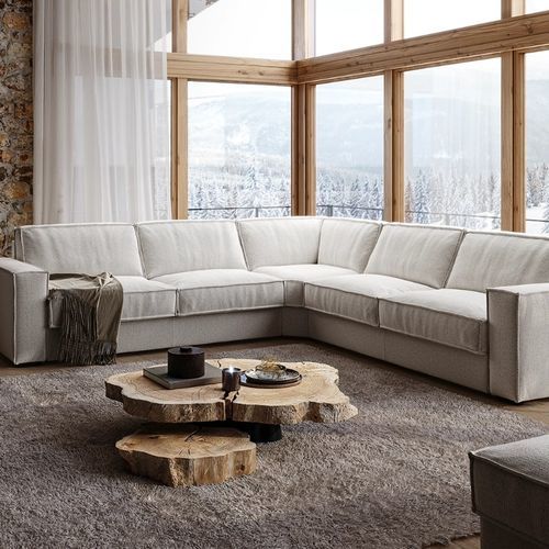 Modulsofa - MORGAN - S.m.c. Italia srl - Bett / modern / Stoff