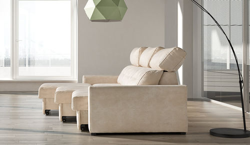 Ecksofa - MILANO - Tapizados Acomodel Yecla sl - modern / Stoff / schrägstellbar