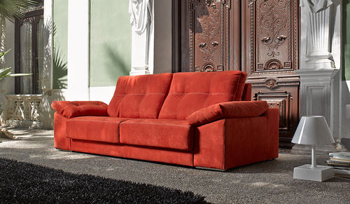 Modernes Sofa - MAURO - Tapizados Acomodel Yecla sl - Stoff / schrägstellbar / mit Stauraum