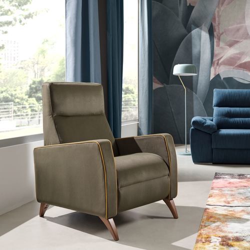 Moderner Relaxsessel - ZARA - Tapizados Acomodel Yecla sl - Polyurethanschaum / Stoff / Holz