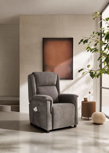 Moderner Relaxsessel - POL - Tapizados Acomodel Yecla sl - Polyurethanschaum / Akazie / Wenge