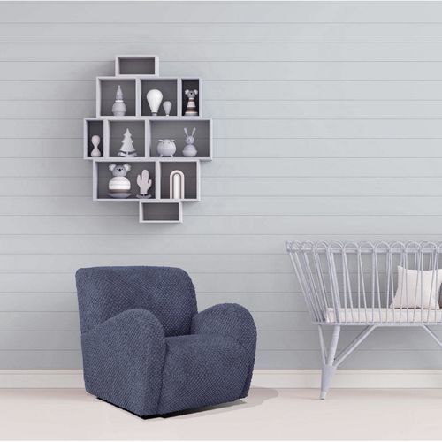 Moderner Sessel - PEQUE - Tapizados Acomodel Yecla sl - Polyurethanschaum / Stoff / Kiefer
