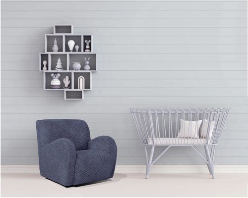Moderner Sessel - LITTLE - Tapizados Acomodel Yecla sl - Polyurethanschaum / Stoff / Kiefer