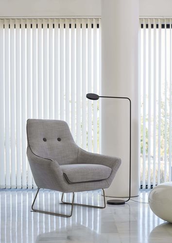 Moderner Sessel - BUTTON - Tapizados Acomodel Yecla sl - Polyurethanschaum / Stoff / Metall