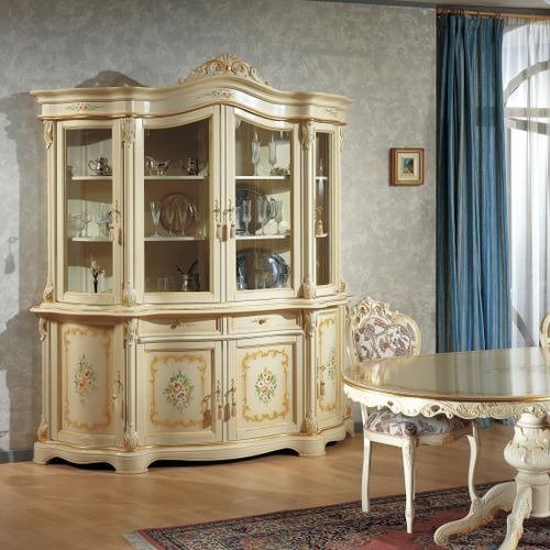 Stil-Geschirrschrank - ART.9903 - Tarocco Vaccari Group srl - lackiertes Holz