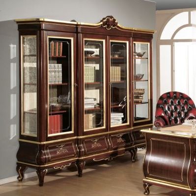 Klassisches Bücherregal - ART. T531  - Tarocco Vaccari Group srl - Holz / verglast
