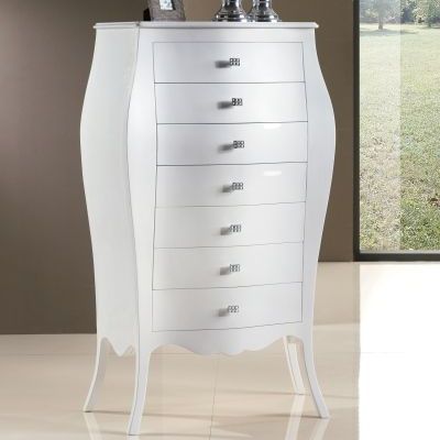 Stil-Chiffonnier - ART. 16433 - Tarocco Vaccari Group srl - lackiertes Holz / weiß
