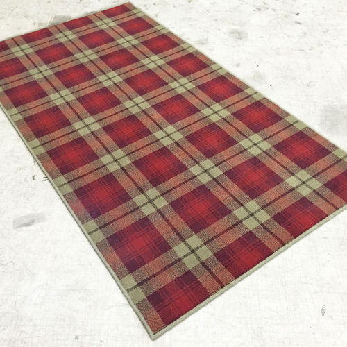 Moderner Teppich - KELBURN TARTAN - STEVENS AND GRAHAM - Karomuster / Wolle / rechteckig