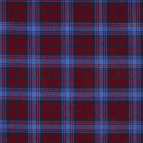 Gewebter Teppichboden - LINDSAY BLUE TARTAN - STEVENS AND GRAHAM - Nylon / Wolle / Karomuster