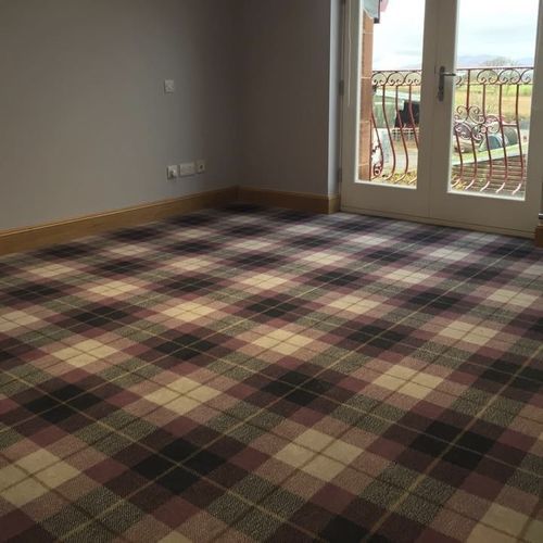 Gewebter Teppichboden - THISTLE TARTAN - STEVENS AND GRAHAM - Nylon / Wolle / Karomuster